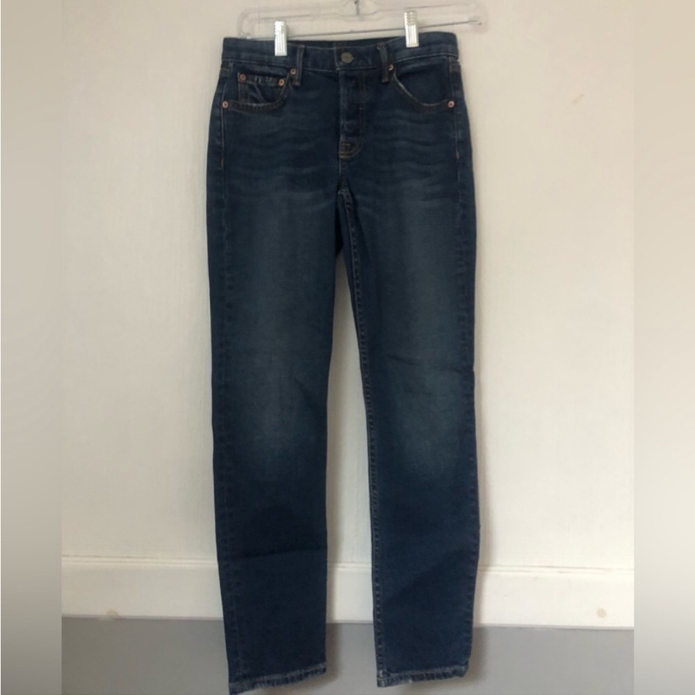 Grlfrnd Yasmin Joan Jett Cropped Blue Jeans View 3